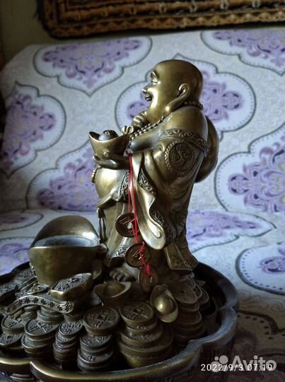 Фен-шуй. Хотей. Бронза. Богатство. Статуэтка