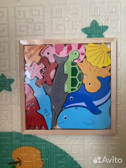 Развивающие деревянные игрушки пакетом и штучно