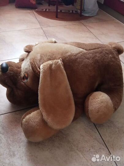 Собака большая мягкая игрушка