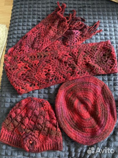 Комплект шапка и шарф женский