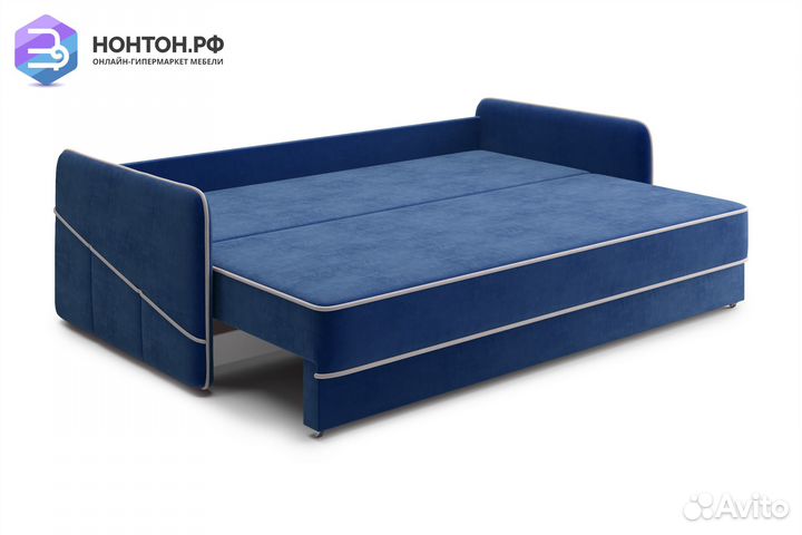 Диван еврокнижка Энерджи 3-х местный темно-синий