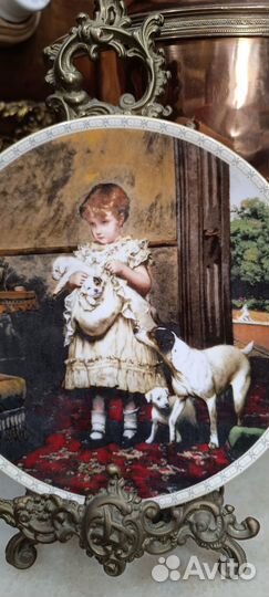 Тарелка винтажная настенная Фарфор Англия