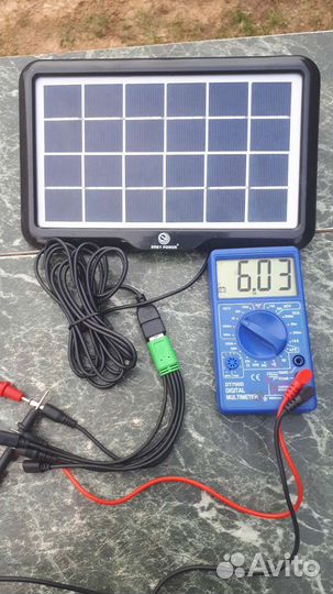 Tewson EP-0632 Солнечная панель USB для зарядки