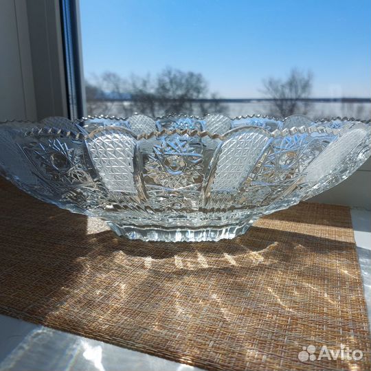 Салатник (ваза, блюдо) хрусталь СССР