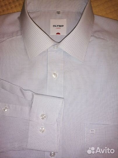 Рубашка мужская оlymp luxor, размер 44 (17,5)