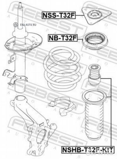 Febest NSS-T32F опора переднего амортизатора NSS-T