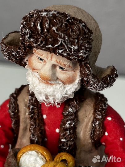 Ватная елочная игрушка сувенир (ручная работа)