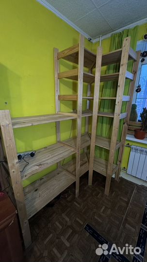 Стеллаж дерево бу леруа мерлен