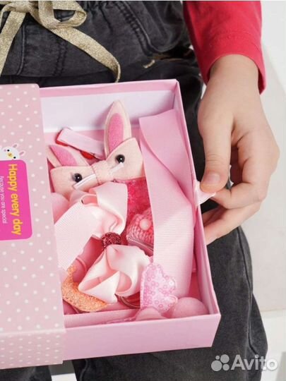 Подарочный набор резинок и заколок для девочек