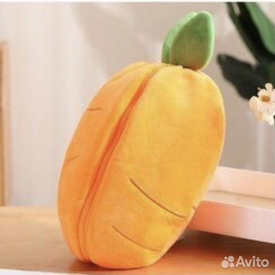 Заяц в морковке трансформер мягкая игрушка