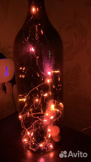 Гирлянда в бутылке