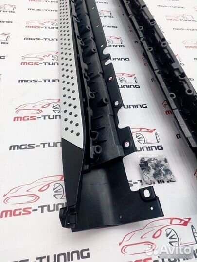 Силовые пороги BMW X5 E70 подножки бмв е70 икс 5