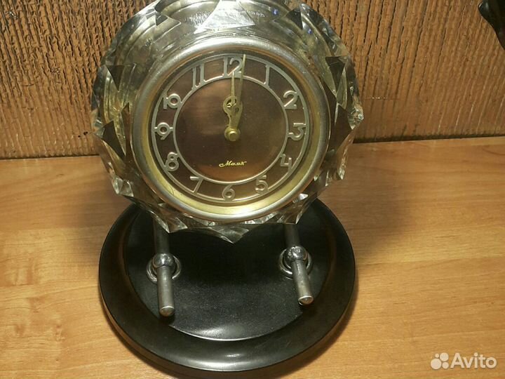 Часы хрустальные Маяк СССР 60-х годов