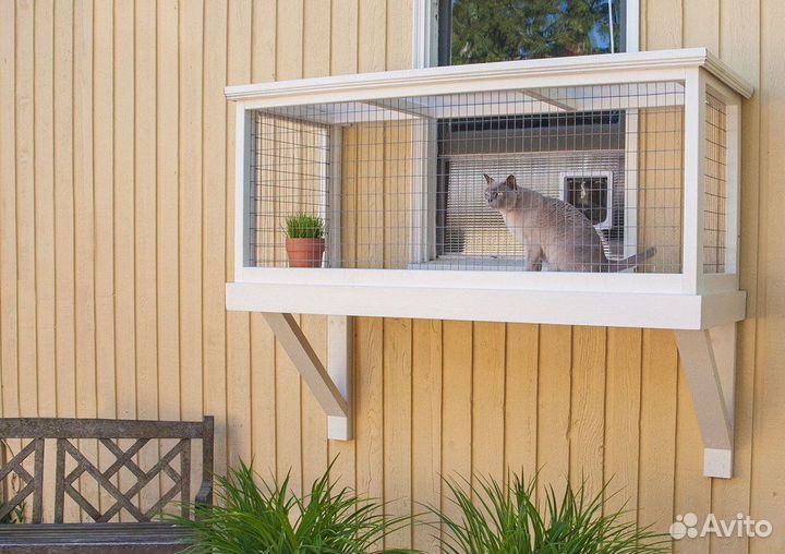 Вольер для кошек на окна