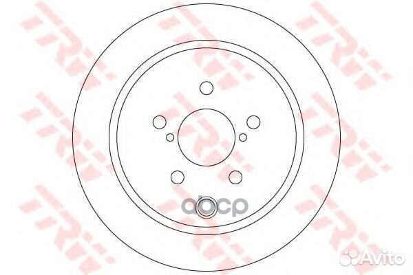 Диск тормозной зад DF6503 TRW