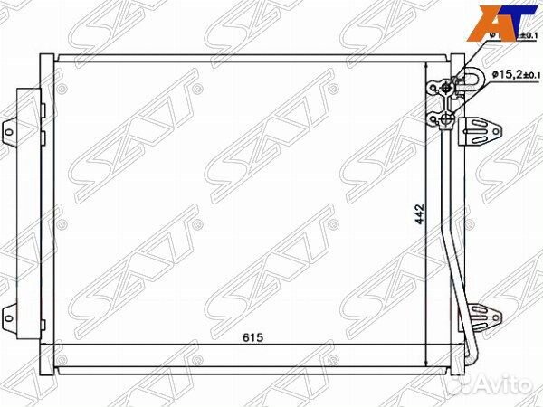 Радиатор кондиционера volkswagen passat, volkswage