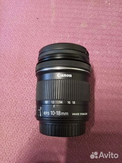 Объектив Canon EF-S 10-18 F4.5-5.6 IS STM