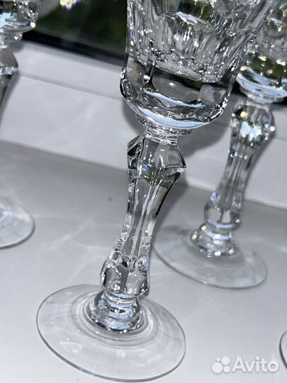Хрустальные высокие фужеры СССР новые
