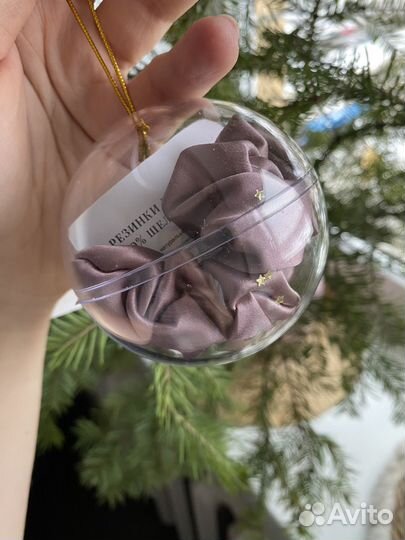 Шелковая резинка для волос