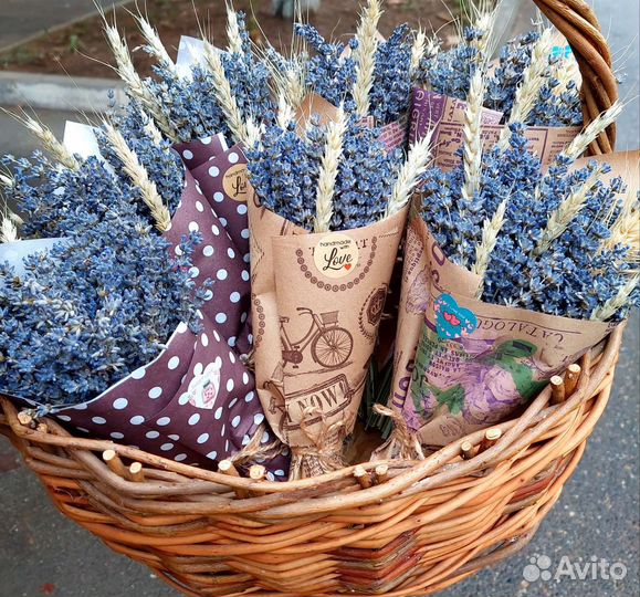 Букет лаванды комплимент учителю 1 сентября