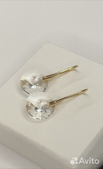 Серьги с кристаллами Preciosa