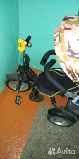 Детский велосипед-коляска