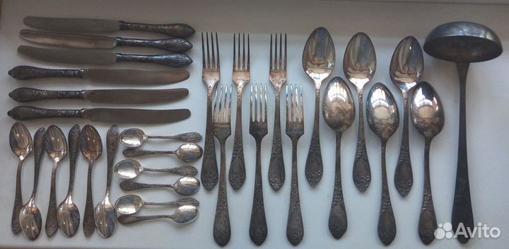 Столовый набор мельхиор мнц зиш