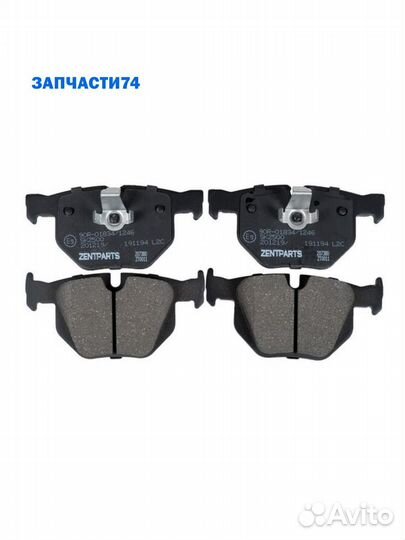 Колодки дисковые задние\ BMW E60 2.0i-4.5i/3.0D 03,zentparts
