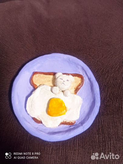 Декоративная тарелочка Бутерброд для украшений