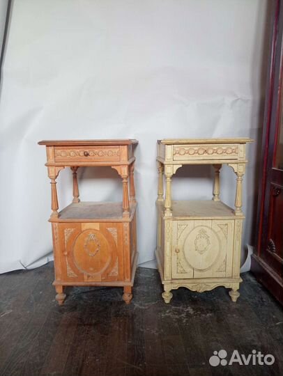 Антикварные парные тумбочки. Россия конец 19 века