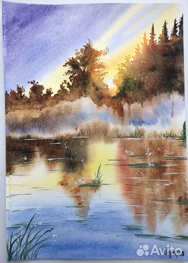 Этюд акварелью 