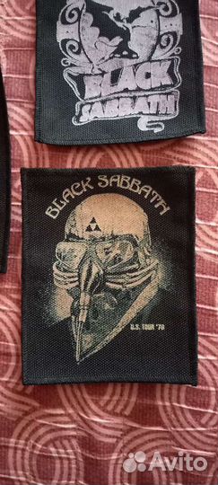 Black Sabbath, Death, Burzum, Gorgoroth - нашивки