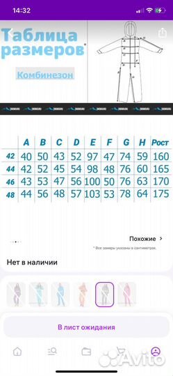 Горнолыжный костюм женский 44 46