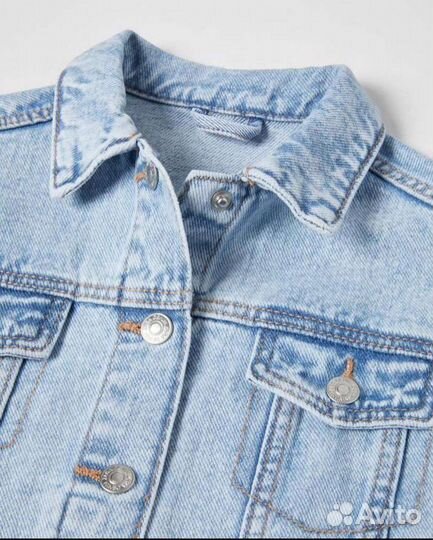 Джинсовая куртка Zara для девочки новая 92, 110