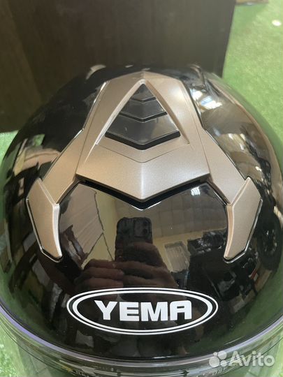 Шлем интеграл YM-828 с очками