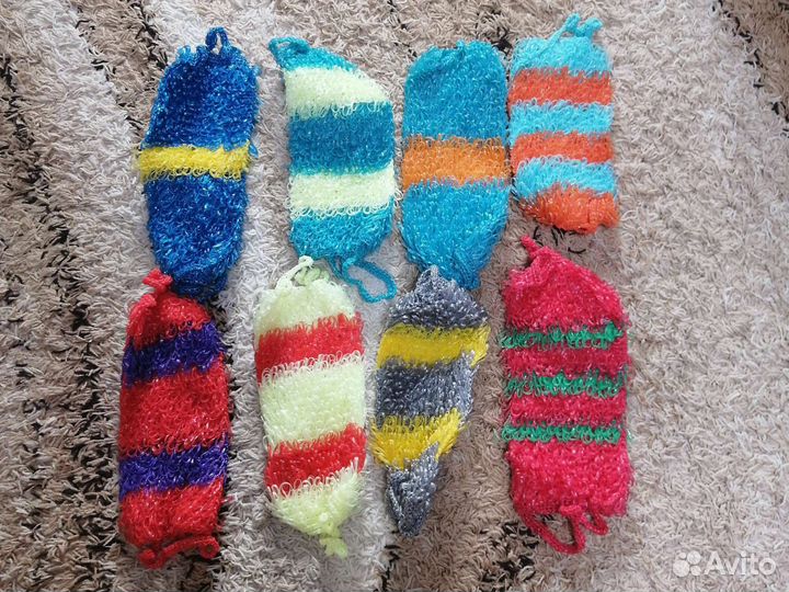 Мочалки ручной вязки