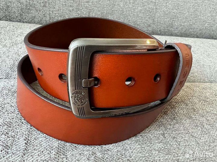 Ремень коричневый мужской новый Diesel оригинал
