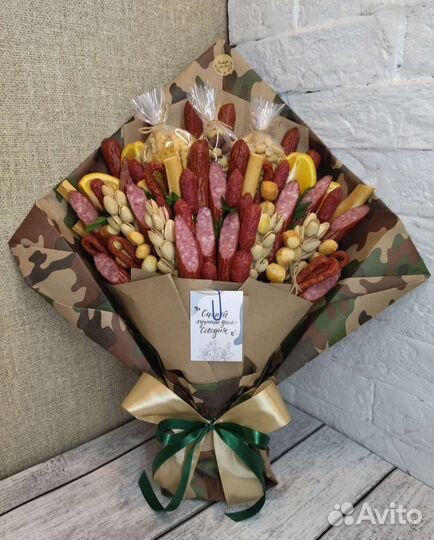 Мужской букет из колбасы