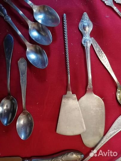 Набор столовых приборов мельхиор СССР