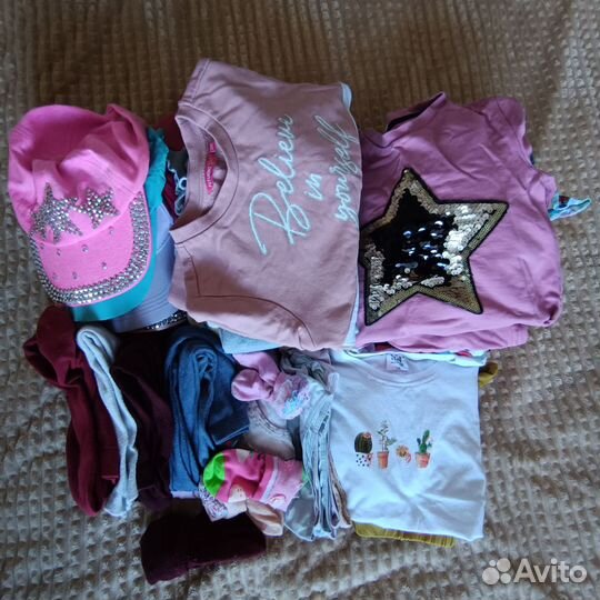 Детские вещи пакетом для девочек рост 122-128