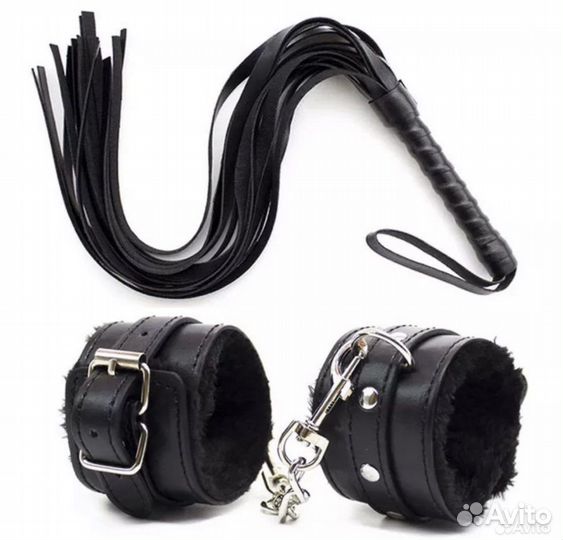 Набор наручники + плетка