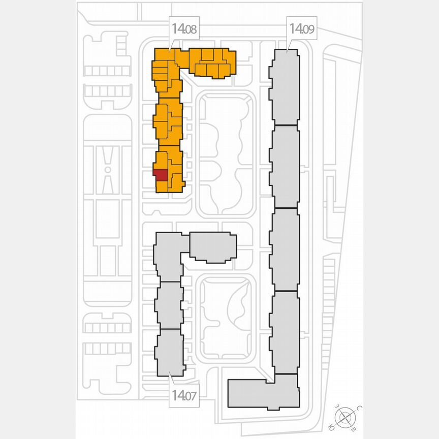 1-к. квартира, 41,3 м², 3/8 эт.