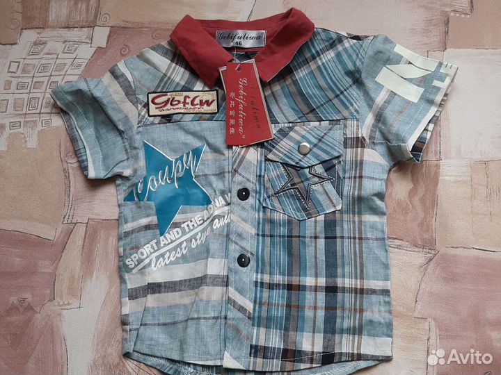 Рубашка для мальчика 110