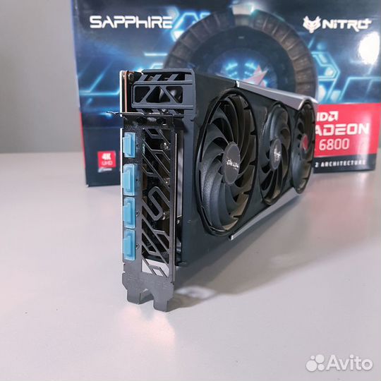 Видеокарта Sapphire AMD Radeon RX 6800 16Гб nitro+