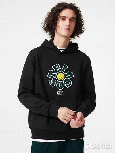 Худи унисекс Lacoste&Smiley