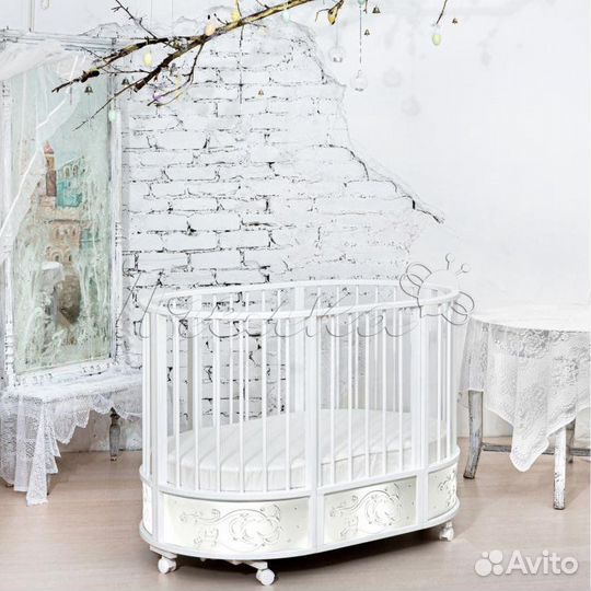 Детская кроватка с подсветкой Галактика