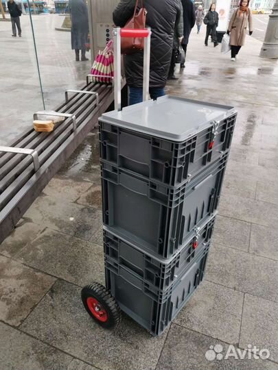 Тележка с 2мя ящиками новая