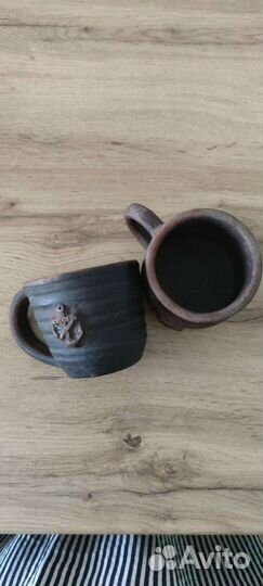 Глиняная кружка ручной работы