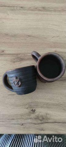 Глиняная кружка ручной работы