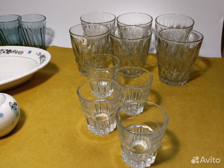 Стеклянная посуда столовая разная СССР